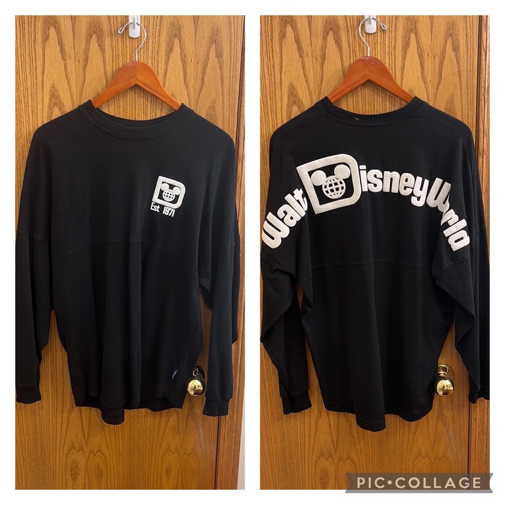 Disney Parks Walt Disney World Mickey Mouse Retro Black Spirit Jersey